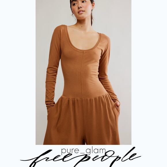 Free People wide leg jumpsuit - Picture 5 of 8